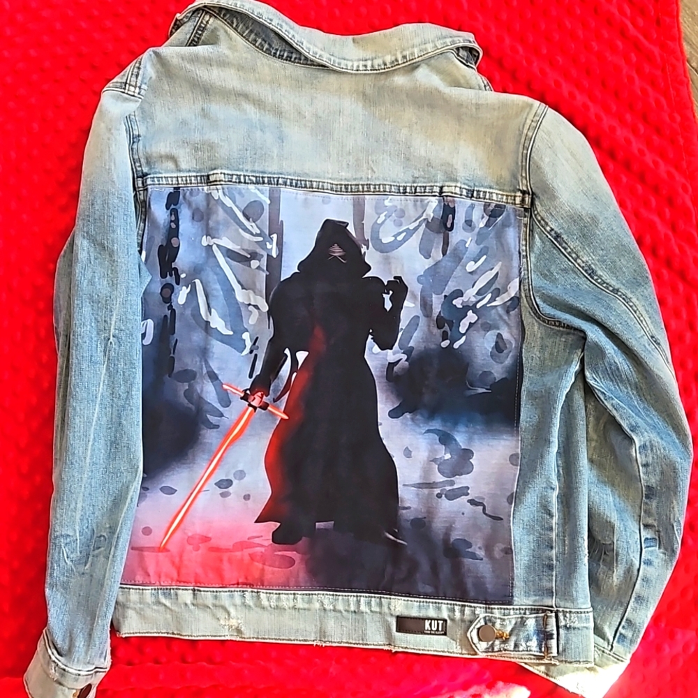 Star Wars Kylo Ren Jean Jacket KUT From the Cloth Upcycled